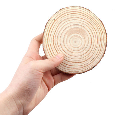16CM نیمی از چوب طبیعی ساخته شده برش دیسک های چوبی صنایع دستی