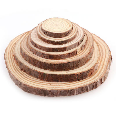 16CM نیمی از چوب طبیعی ساخته شده برش دیسک های چوبی صنایع دستی
