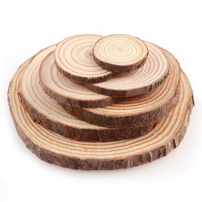 16CM نیمی از چوب طبیعی ساخته شده برش دیسک های چوبی صنایع دستی