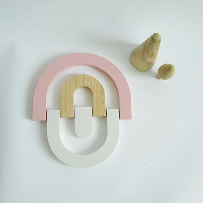25.5CM بلوک پازل بازی سه بعدی برای مجموعه بلوک های چوبی کودک نوپا