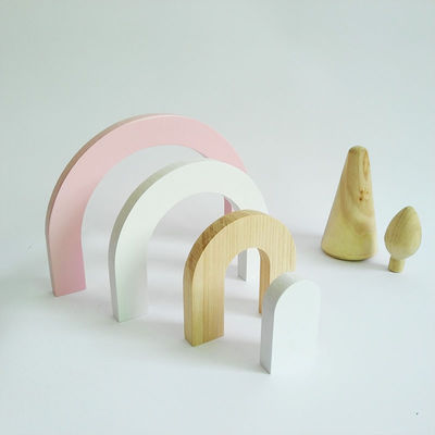 25.5CM بلوک پازل بازی سه بعدی برای مجموعه بلوک های چوبی کودک نوپا