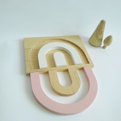 25.5CM بلوک پازل بازی سه بعدی برای مجموعه بلوک های چوبی کودک نوپا