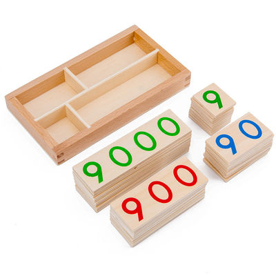 کارت شماره پازل تطبیق چوبی Montessori 6.5cm