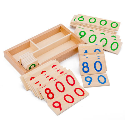کارت شماره پازل تطبیق چوبی Montessori 6.5cm