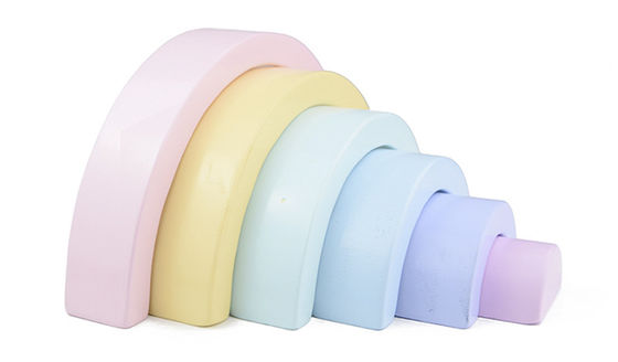 اسباب بازی هفت رنگ 13.5 سانتی متر چوبی رنگین کمان استیکر Jengle Arched