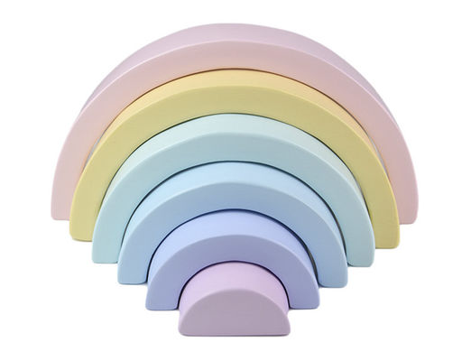 اسباب بازی هفت رنگ 13.5 سانتی متر چوبی رنگین کمان استیکر Jengle Arched