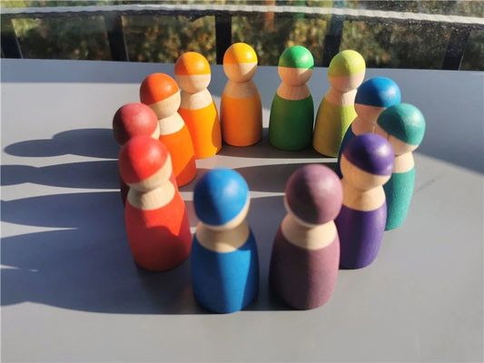 مرتب سازی برچسب چوبی Rainbow Stacker Wooden Memory Stick