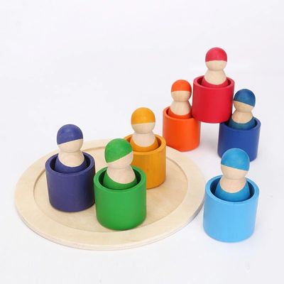 ست انحصاری 12 قطعه Peg Rainbow Arch Stacker اسباب بازی غیر سمی نوردیک