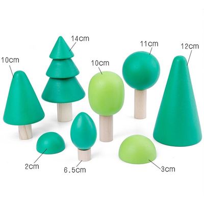بلوک های چوبی Coral Earth Toys بلوک های متعادل کننده چوب اسباب بازی طبیعی چوب