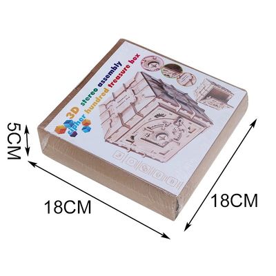 اسباب بازی های پازل بلوک چوبی INS Nordic 3d جعبه پازل چوبی مکانیکی