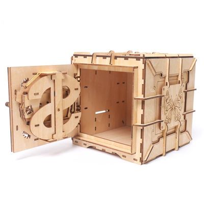 اسباب بازی های پازل بلوک چوبی INS Nordic 3d جعبه پازل چوبی مکانیکی
