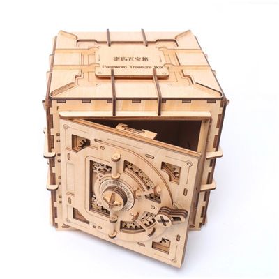 اسباب بازی های پازل بلوک چوبی INS Nordic 3d جعبه پازل چوبی مکانیکی