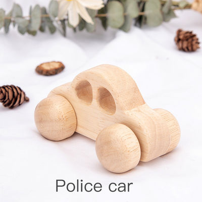 Beech Unisex ISO9001 Woody Car اسباب بازی پلیس مونته سوری
