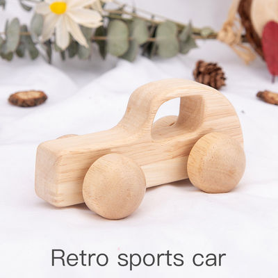 Beech Unisex ISO9001 Woody Car اسباب بازی پلیس مونته سوری
