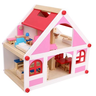 مبلمان عروسکی چوبی Casa Vintage 37.5 سانتی متر باربی DIY مینیاتور