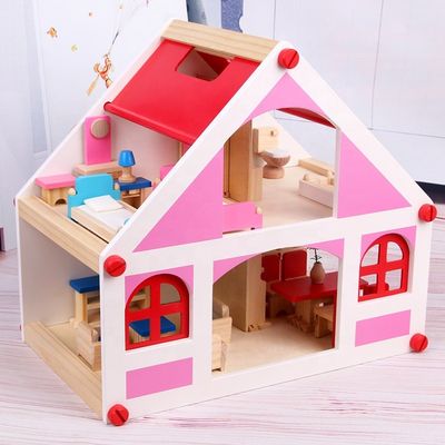 مبلمان عروسکی چوبی Casa Vintage 37.5 سانتی متر باربی DIY مینیاتور