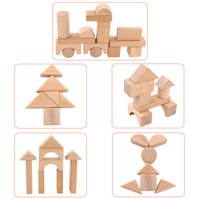 بلوک های بزرگ چوبی 22PCS جامبو قلعه کلاسیک 17.5 سانتی متر