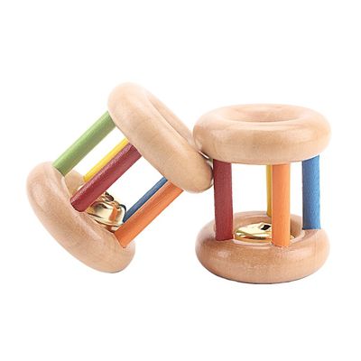 Handbell 15CM Wooden Musical Toys اسباب بازی BeBe Tambor