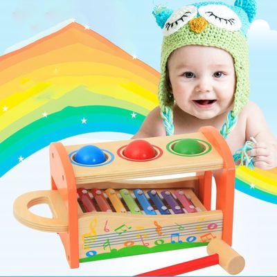 هشت نت 15 سانتی متری چوبی اسباب بازی های موسیقی چوبی کودک زیلوفون چوبی