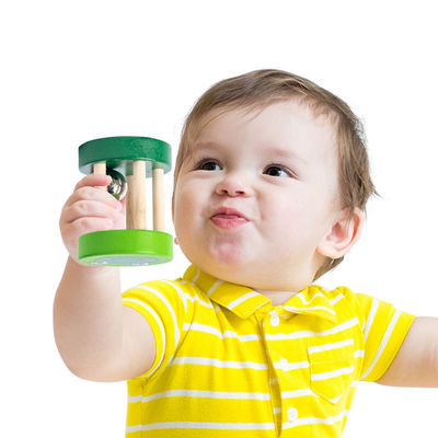 اسباب بازی های موسیقی چوبی Montessori Rattle 1.9in