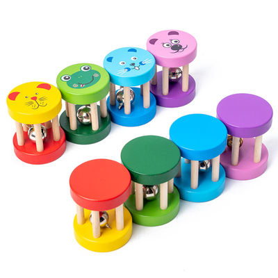 اسباب بازی های موسیقی چوبی Montessori Rattle 1.9in