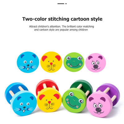 اسباب بازی های موسیقی چوبی Montessori Rattle 1.9in
