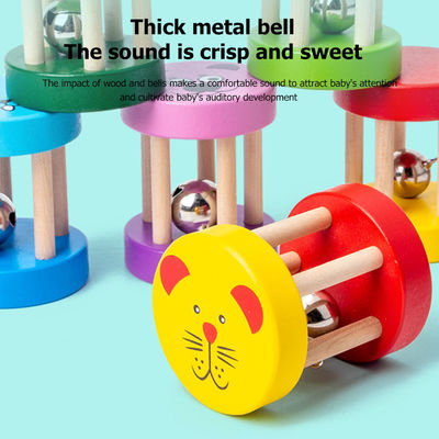 اسباب بازی های موسیقی چوبی Montessori Rattle 1.9in