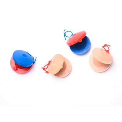مجموعه موسیقی چوبی Round Castanets ابزارهای کمک آموزشی برای کودکان و نوجوانان