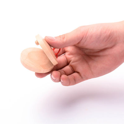 مجموعه موسیقی چوبی Round Castanets ابزارهای کمک آموزشی برای کودکان و نوجوانان