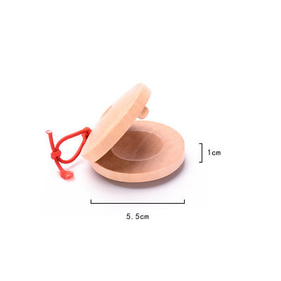 مجموعه موسیقی چوبی Round Castanets ابزارهای کمک آموزشی برای کودکان و نوجوانان