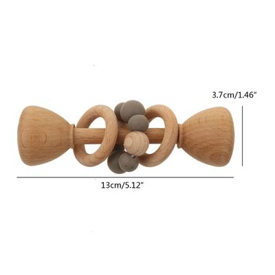 Teepher Wood Rabbit 5.12in Teether Wood Teether