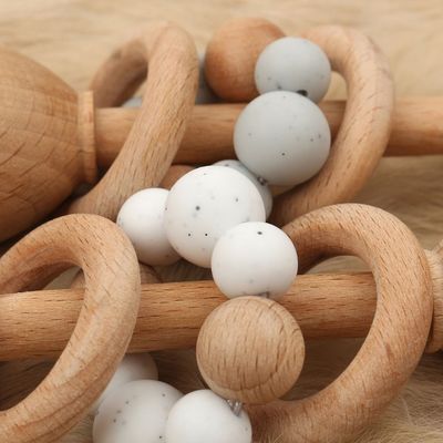 Teepher Wood Rabbit 5.12in Teether Wood Teether