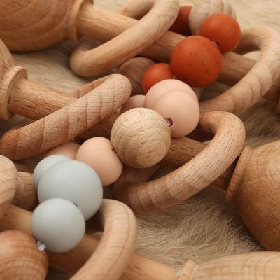 Teepher Wood Rabbit 5.12in Teether Wood Teether