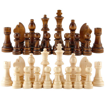 مجموعه بازی های سرگرمی کودکان 70mm Vintage Wood Chess Board Checker
