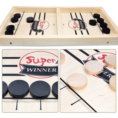 قطعات شطرنج چوبی Puck Unisex Ages 4 Hockey Woody Sling