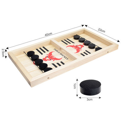 قطعات شطرنج چوبی Puck Unisex Ages 4 Hockey Woody Sling