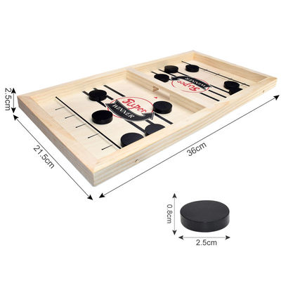 قطعات شطرنج چوبی Puck Unisex Ages 4 Hockey Woody Sling