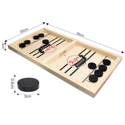 قطعات شطرنج چوبی Puck Unisex Ages 4 Hockey Woody Sling