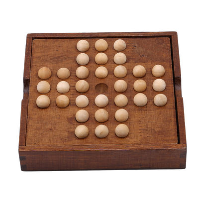 مجموعه تخته های قطعات شطرنج چوبی Solitaire 3.1 سانتی متر الماس