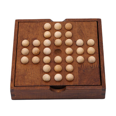 مجموعه تخته های قطعات شطرنج چوبی Solitaire 3.1 سانتی متر الماس
