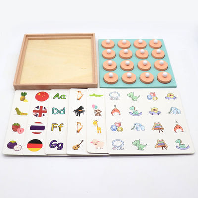 Montessori 3D Unisex Memory Match Puzzle بازی اسباب بازی شطرنج