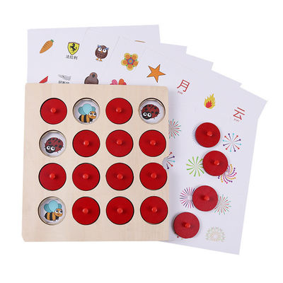 Montessori 3D Unisex Memory Match Puzzle بازی اسباب بازی شطرنج