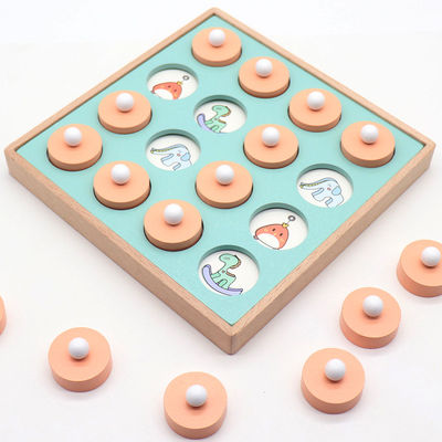 Montessori 3D Unisex Memory Match Puzzle بازی اسباب بازی شطرنج