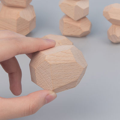 انباشته سنگ چوبی نوردیک Montessori بازی اسباب بازی های چوبی خلاق