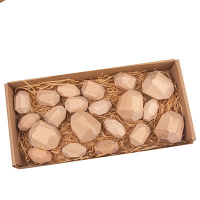 انباشته سنگ چوبی نوردیک Montessori بازی اسباب بازی های چوبی خلاق