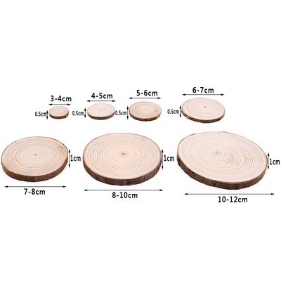 Bark Log 12cm صنایع دستی ناتمام چوب برش های چوب طبیعی