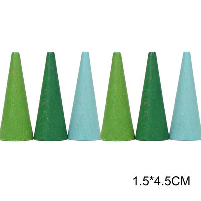 6 عدد اسباب بازی چوبی آموزشی Rainbow Stacker Montessori