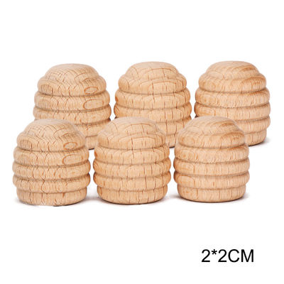 6 عدد اسباب بازی چوبی آموزشی Rainbow Stacker Montessori