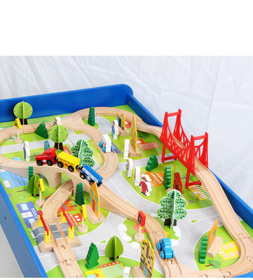 بازی تخته چوبی مینی چوبی 88pcs City Road ساز