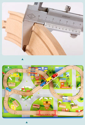 بازی تخته چوبی مینی چوبی 88pcs City Road ساز